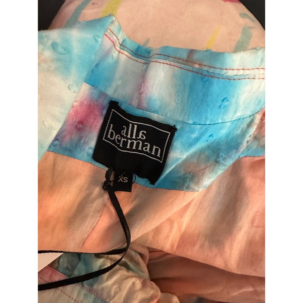 Alla Berman Kiki Blazer Amanda Short Set Tie Dye Womans XS/S NWT - Picture 12 of 12